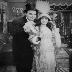 Roscoe with Mabel Normand
